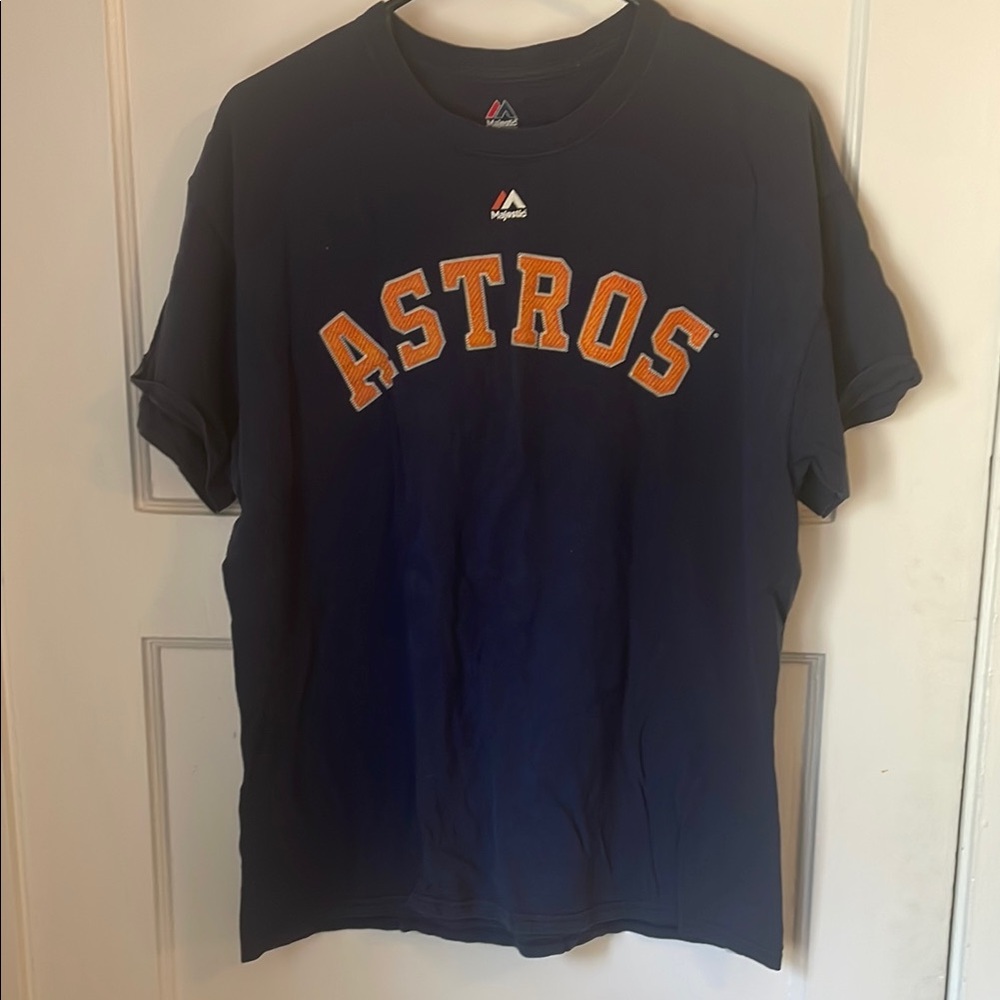 Majestic Navy Astros Short Sleeve Tee